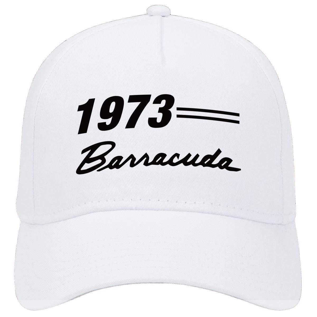 1973 Plymouth Barracuda Car Hat White Model