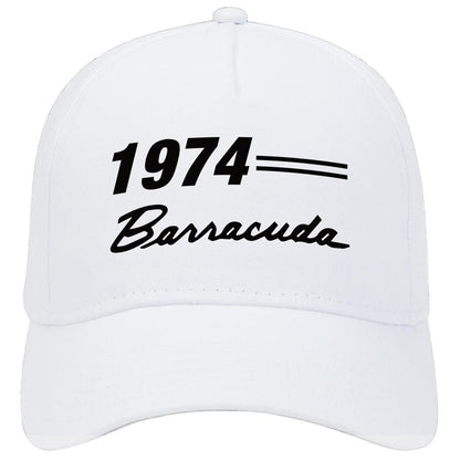 1974 Plymouth Barracuda Car Hat White Model