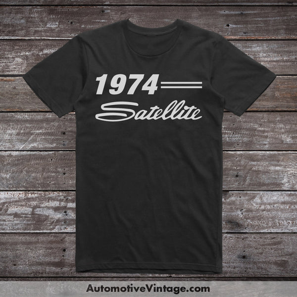 1974 Plymouth Satellite Car Model T-Shirt Black / S T-Shirt