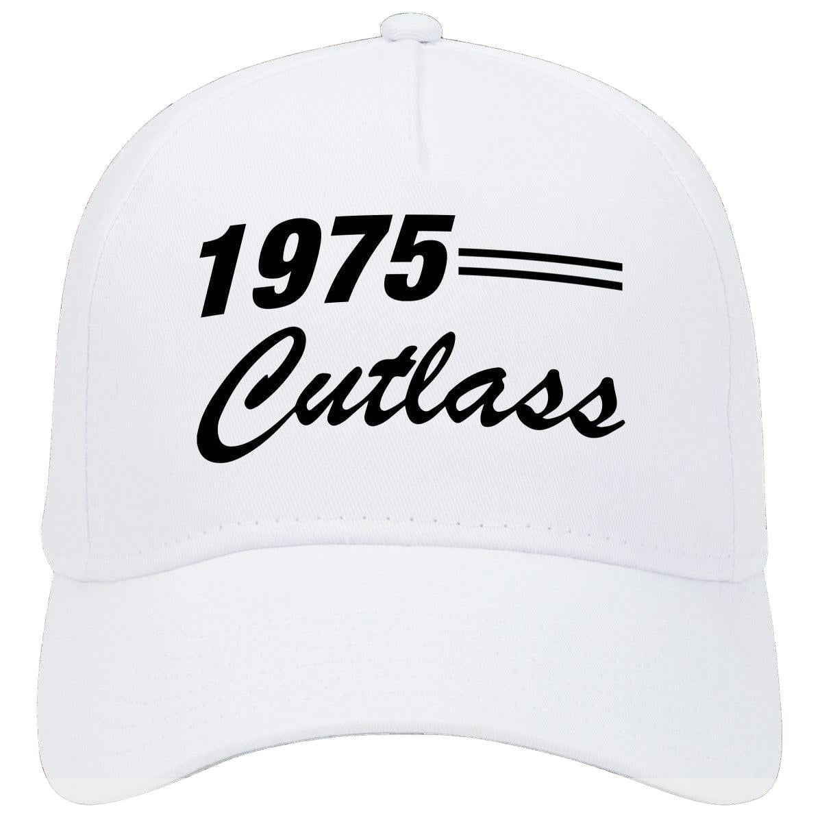 1975 Oldsmobile Cutlass Car Baseball Cap Hat White Model