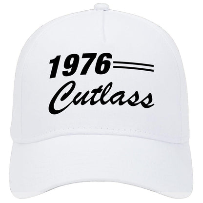1976 Oldsmobile Cutlass Car Baseball Cap Hat White Model