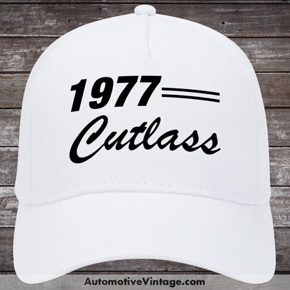 1977 Oldsmobile Cutlass Car Baseball Cap Hat White Model