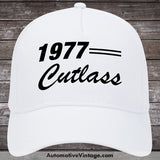 1977 Oldsmobile Cutlass Car Baseball Cap Hat White Model