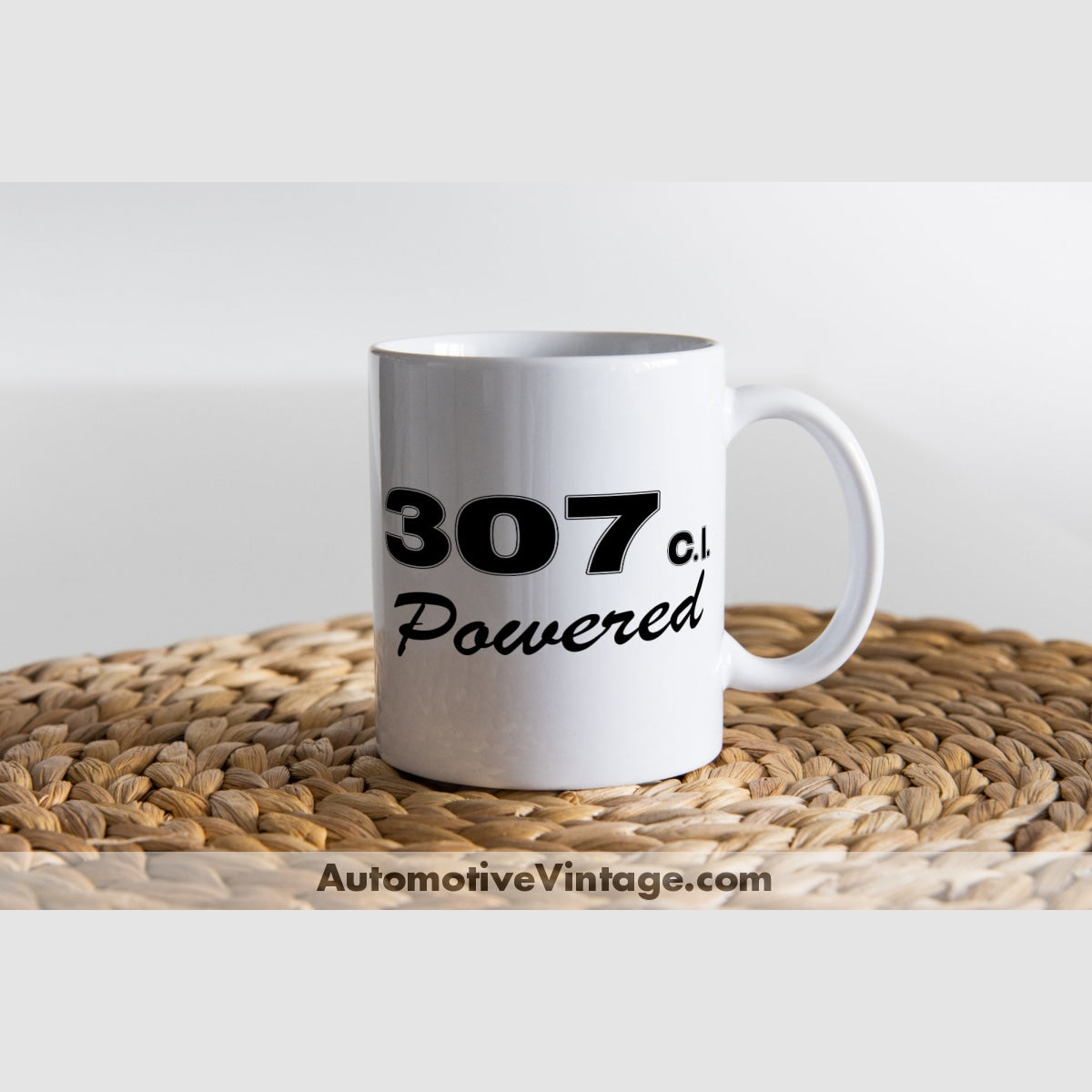 Chevrolet 307 C.i. Powered Engine Size Coffee Mug White