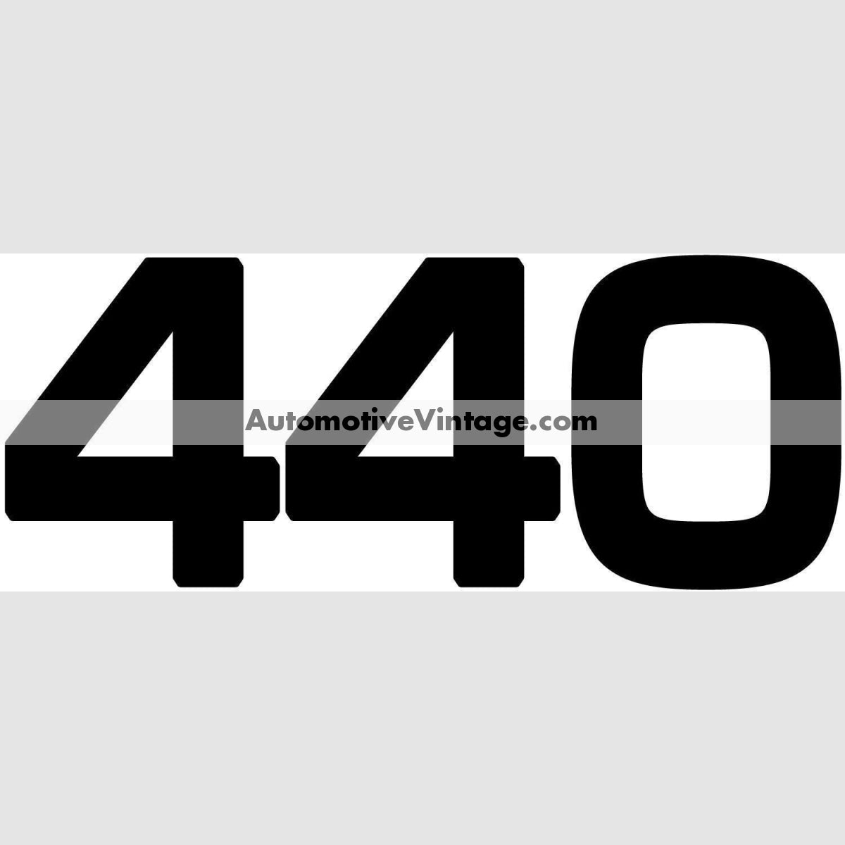 Chrysler Dodge Plymouth Mopar 440 Engine Size Vinyl Decal Car Stickers (Pair)