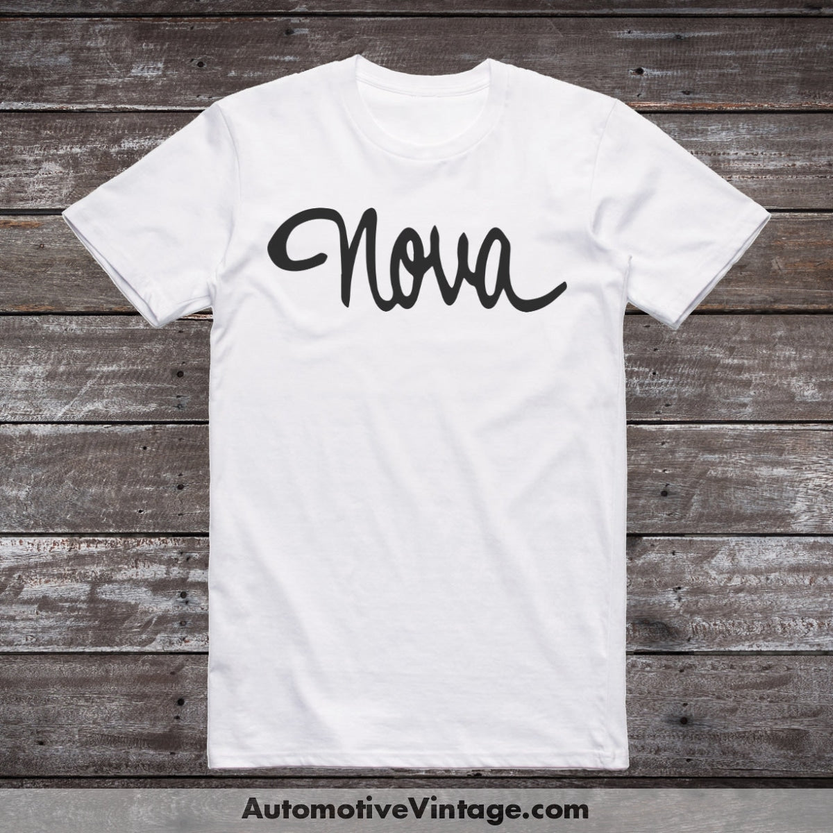 Chevrolet Nova Emblem Early 1960S Car Model T-Shirt White / S T-Shirt