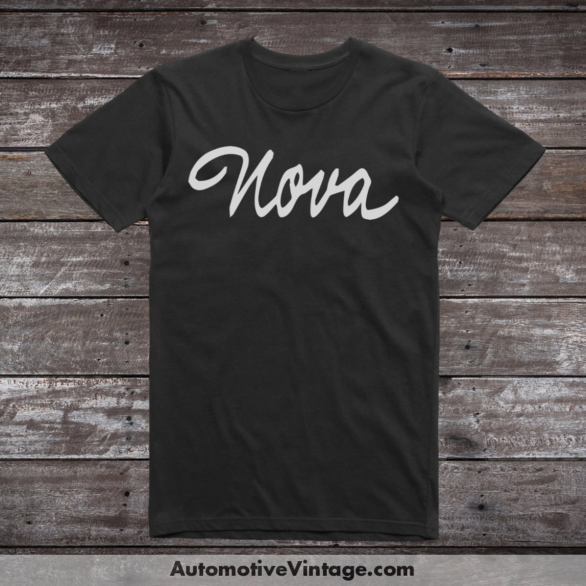 Chevrolet Nova Emblem Late 1960S Car Model T-Shirt Black / S T-Shirt