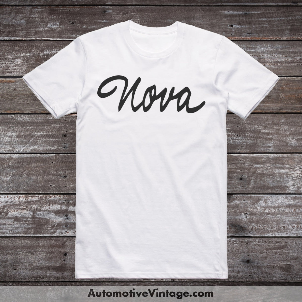 Chevrolet Nova Emblem Late 1960S Car Model T-Shirt White / S T-Shirt