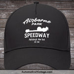 Airborne Park Speedway Plattsburgh New York Drag Racing Hat Black