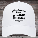 Airborne Park Speedway Plattsburgh New York Drag Racing Hat White