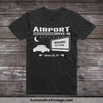 Airport Drive-In Johnson City New York Movie Theater T-Shirt Black / S Drive In T-Shirt