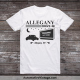 Allegany Drive-In New York Movie Theater T-Shirt White / S Drive In T-Shirt