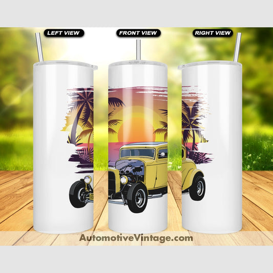 American Graffiti 1932 Ford Famous Car Sunset Drink Tumbler Tumblers
