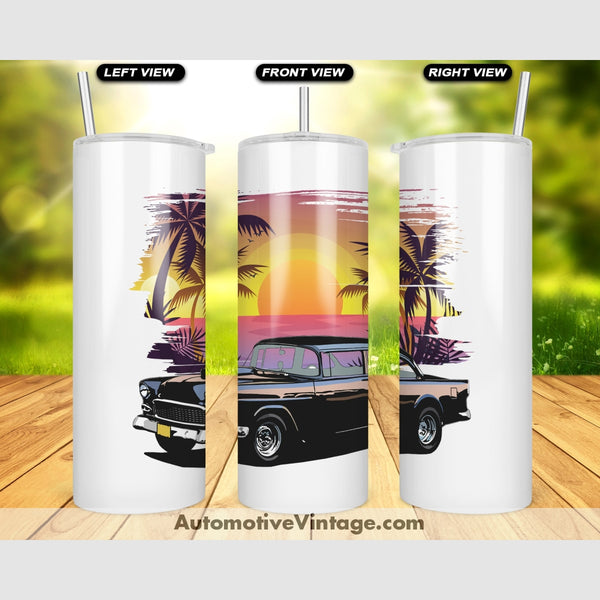American Graffiti 1955 Chevy Famous Car Sunset Drink Tumbler Tumblers