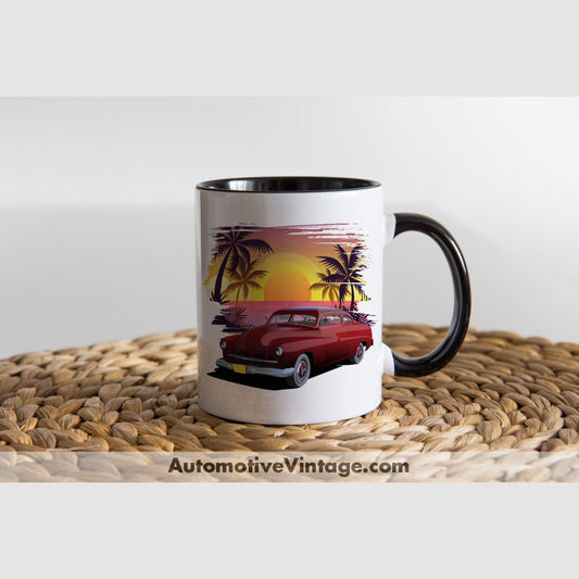 American Graffiti Pharoahs Merc Famous Car Coffee Mug Black & White Two Tone