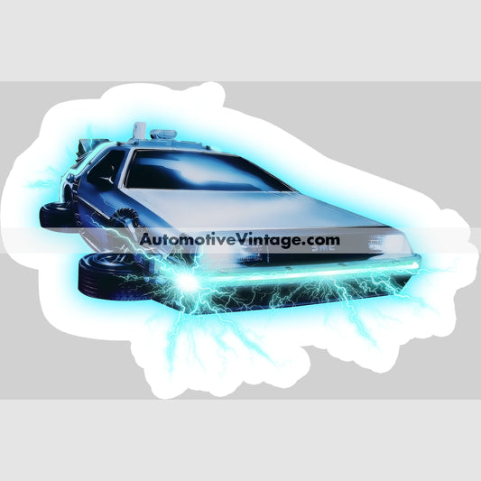 Back To The Future Delorean Famous Car Magnet