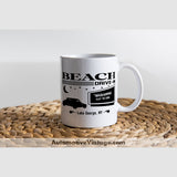 Beach Drive-In Lake George New York Coffee Mug White Movie