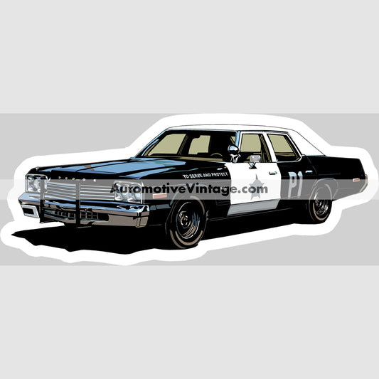 The Blues Brothers Dodge Monaco Famous Car Magnet