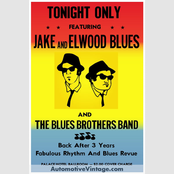 The Blues Brothers Nostalgic Music 13 X 19 Concert Poster Wide High