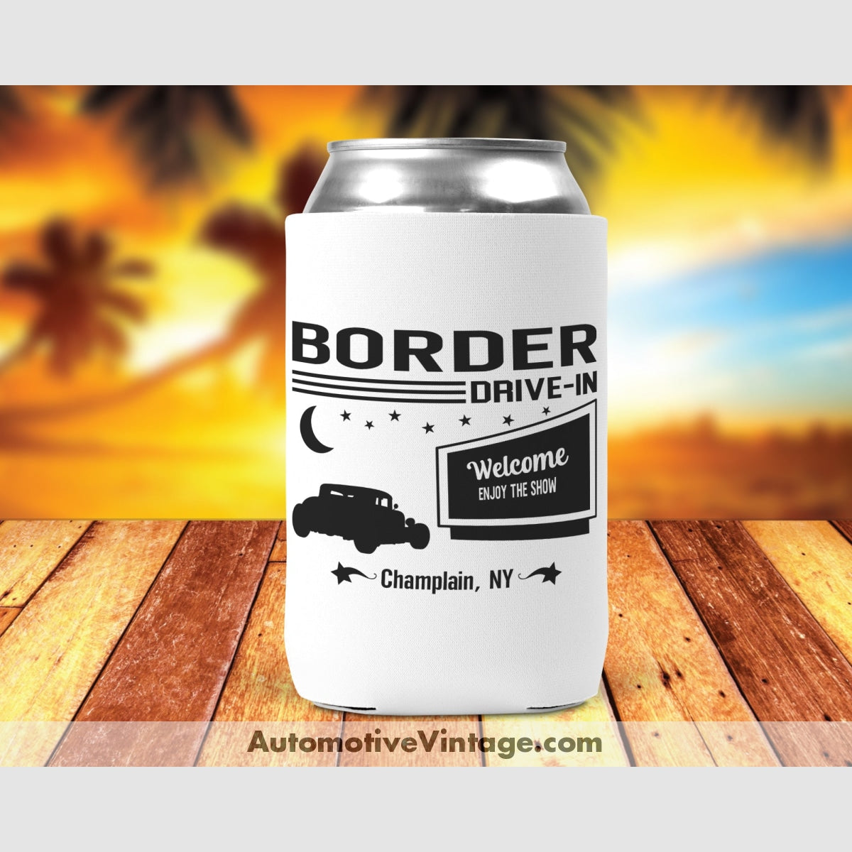 Border Drive-In Champlain New York Drive In Movie Can Cooler