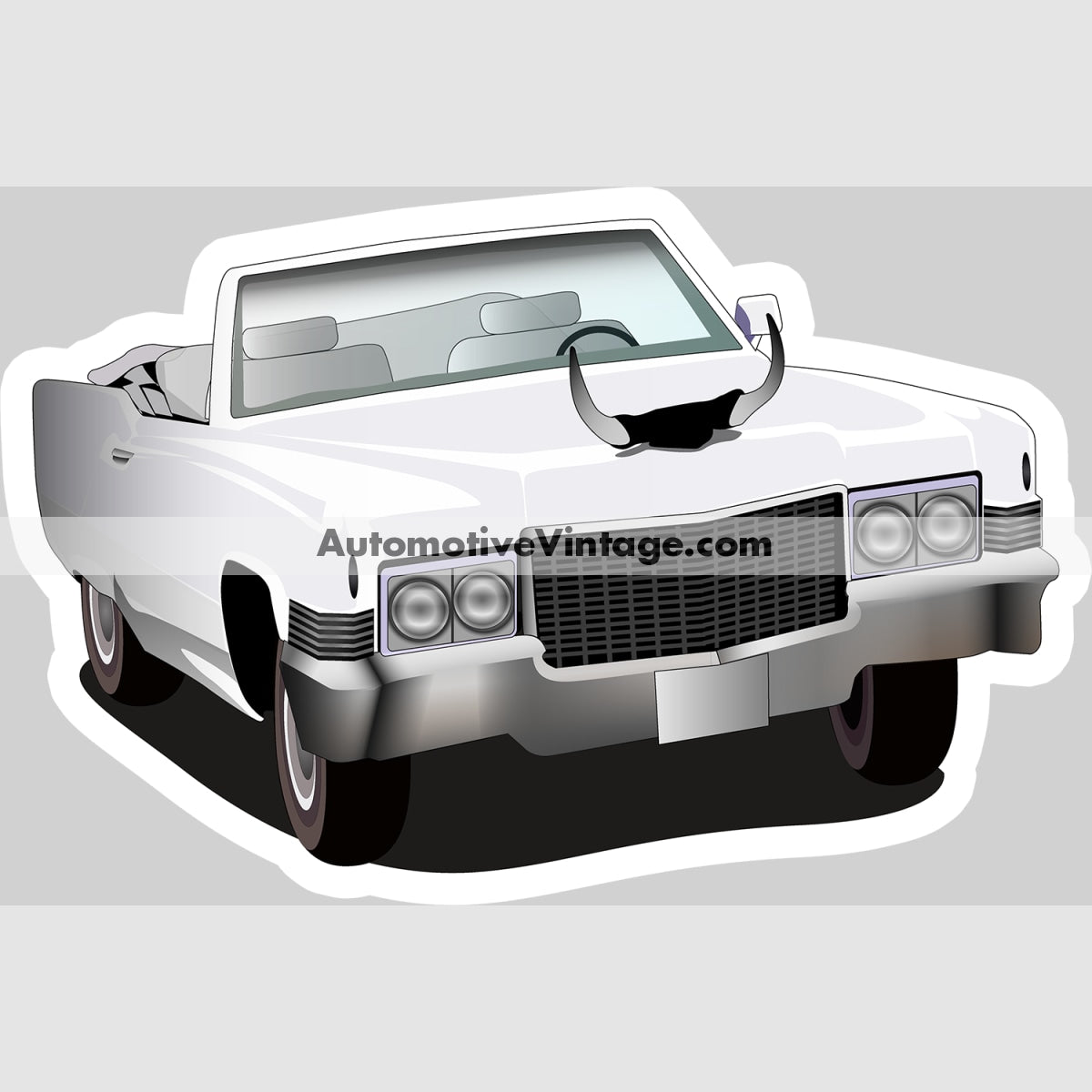 Dukes Of Hazzard Boss Hogg Cadillac Famous Car Magnet
