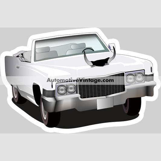 Dukes Of Hazzard Boss Hogg Cadillac Famous Car Magnet