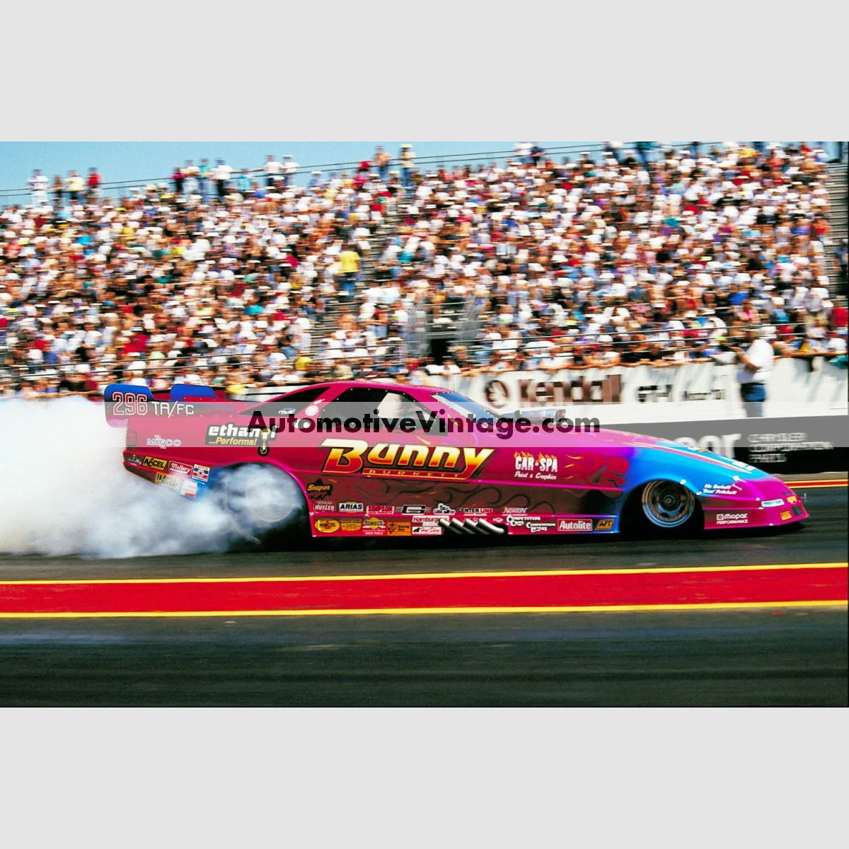 Bunny Burkett Funny Car Full Color Drag Racing Photo Automotive Vintage