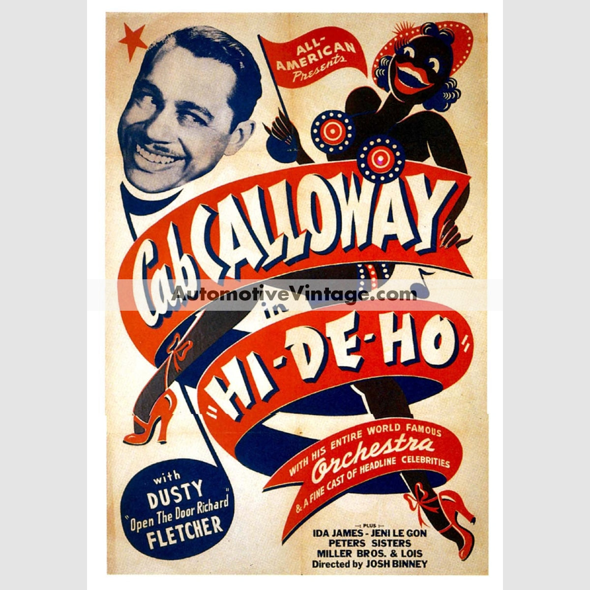 Cab Calloway Nostalgic Music 13 X 19 Concert Poster Wide High