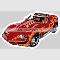Corvette Summer Movie Famous Car Magnet