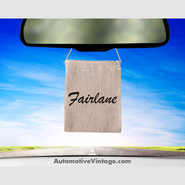 Ford Fairlane Burlap Bag Air Freshener Baby Powder Car Model Fresheners