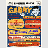 Gerry And The Pacemakers Nostalgic Music 13 X 19 Concert Poster Wide High