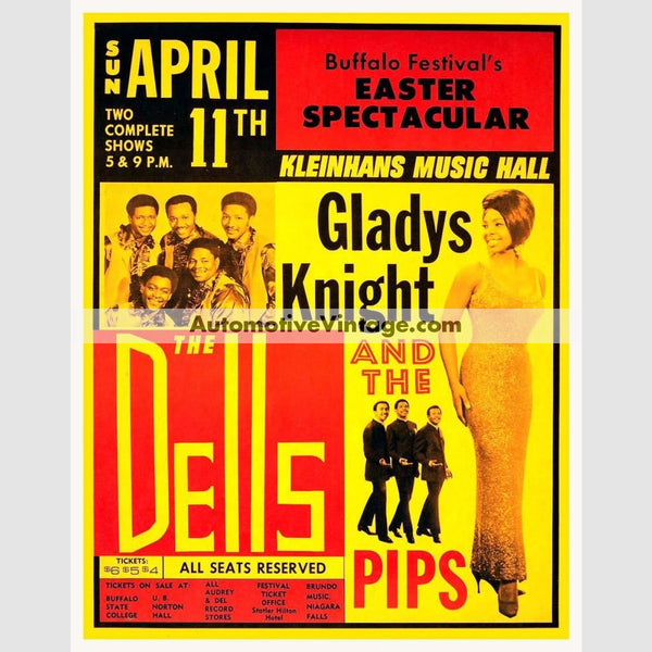 Gladys Knight And The Pips Nostalgic Music 13 X 19 Concert Poster Wide High