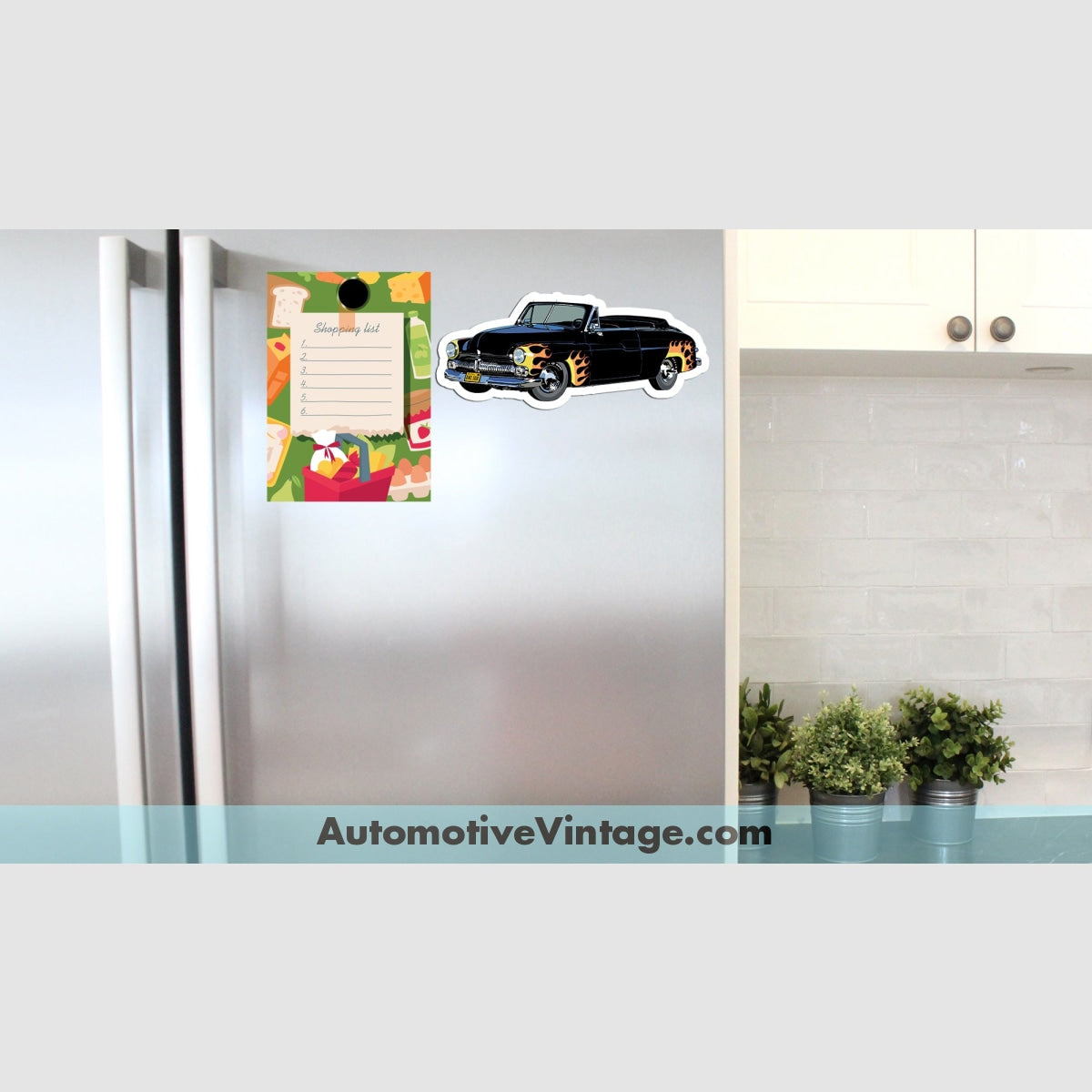 Grease Movie Scorpions 1949 Merc Famous Car Magnet