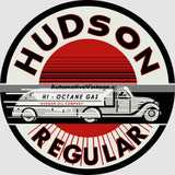 Hudson Oil Gasoline Vintage Car Sticker Stickers
