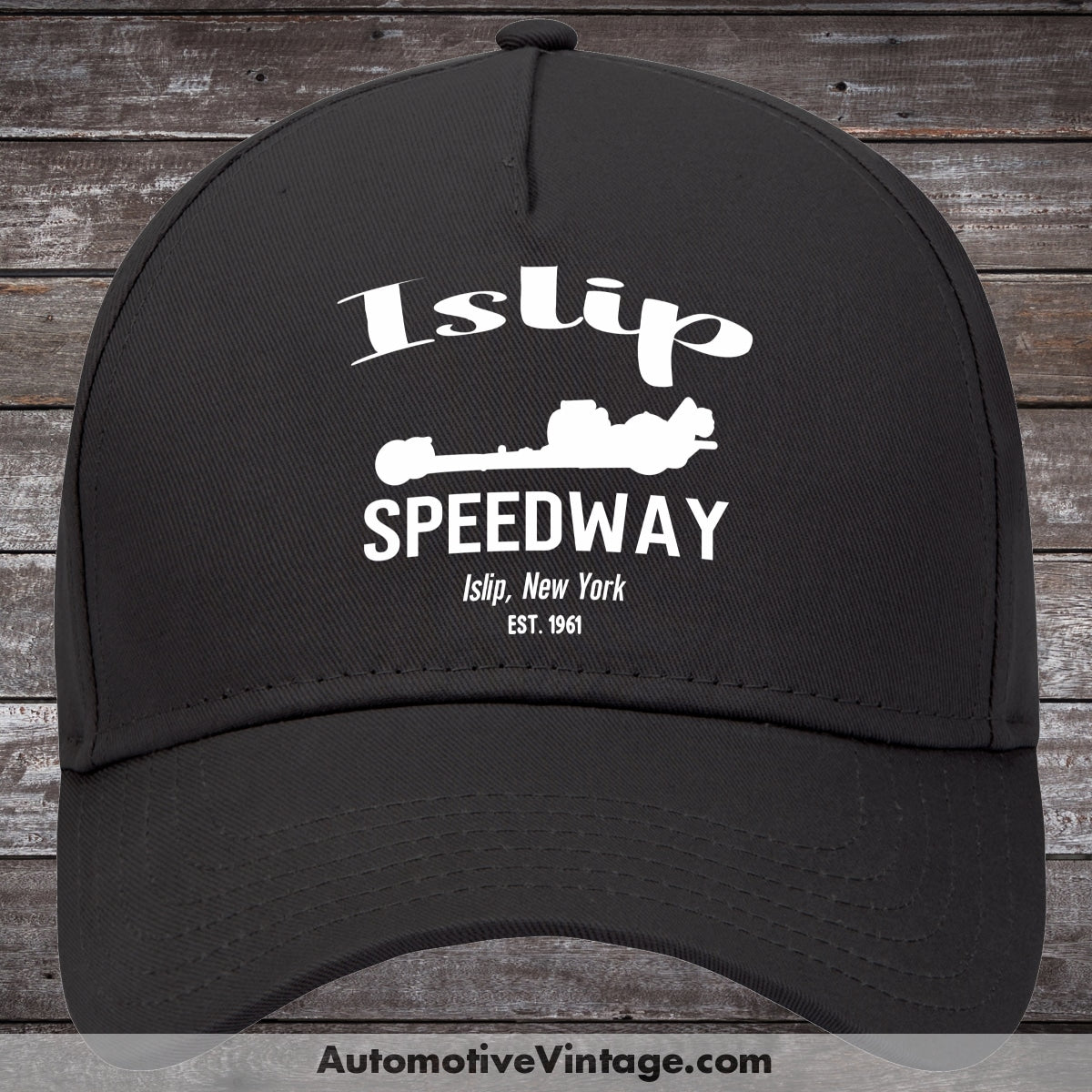 Islip Speedway New York Drag Racing Hat Black