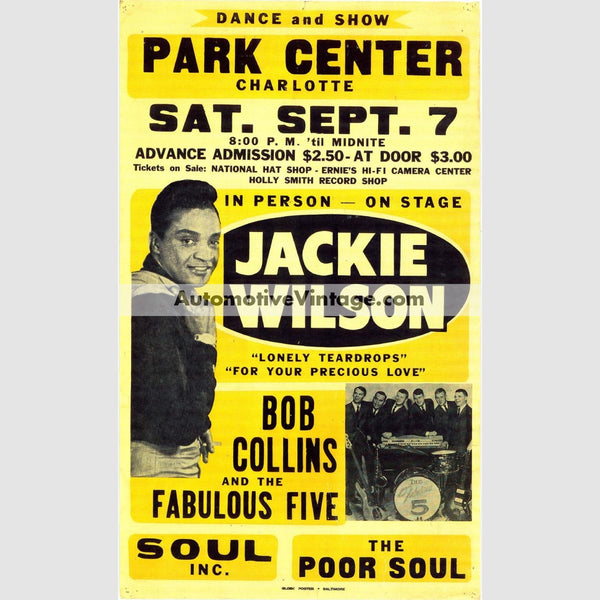 Jackie Wilson Nostalgic Music 13 X 19 Concert Poster Wide High