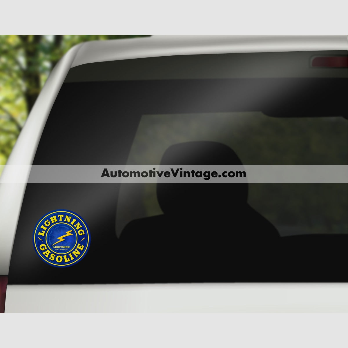 Lightning Gasoline Vintage Car Sticker Stickers