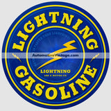 Lightning Gasoline Vintage Car Sticker Stickers