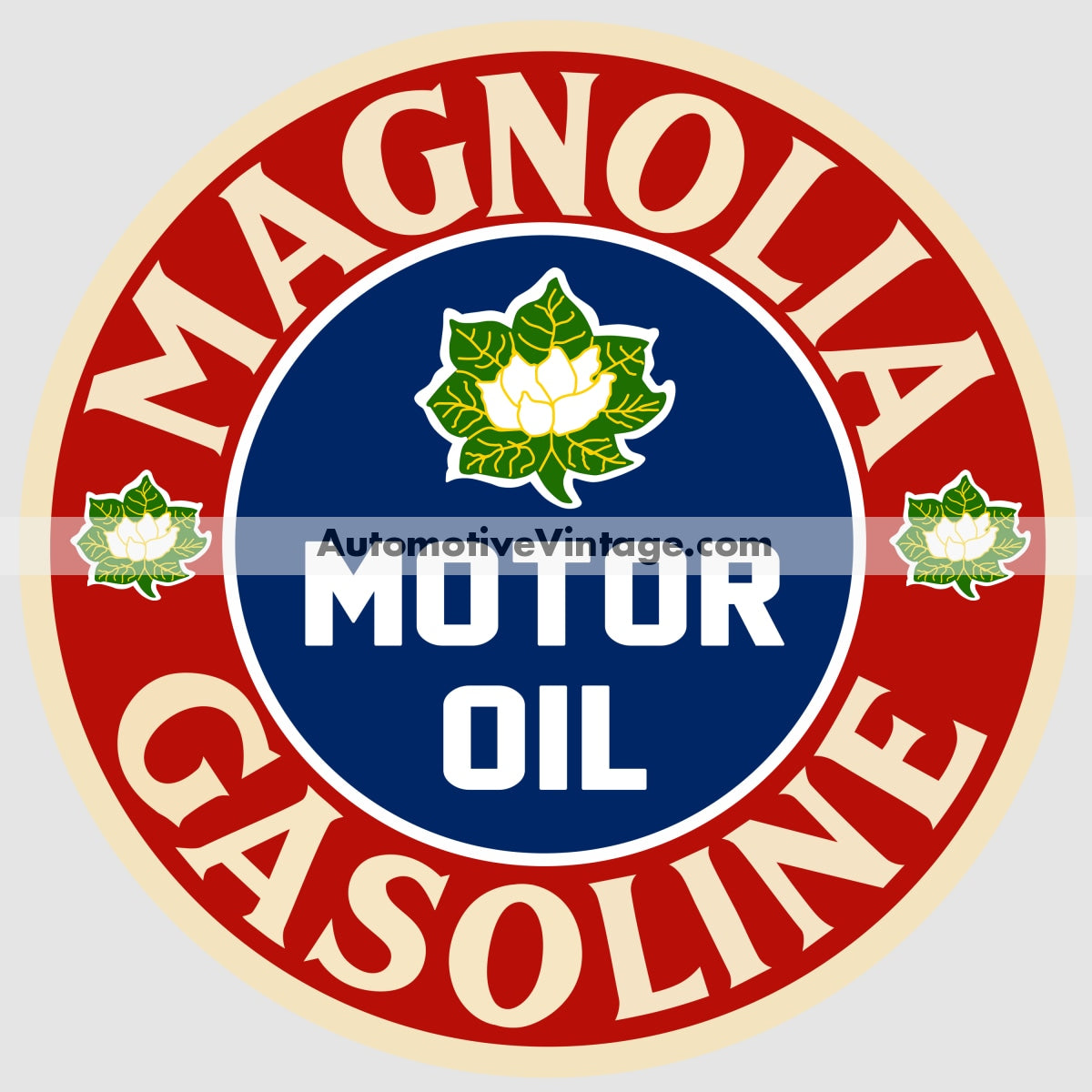 Magnolia Motor Oil Gasoline Vintage Car Sticker Stickers
