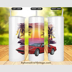Magnum Pi Ferrari Famous Car Sunset Drink Tumbler Tumblers