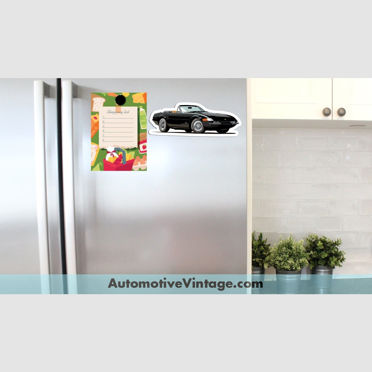 Miami Vice Ferrari Daytona Famous Car Magnet