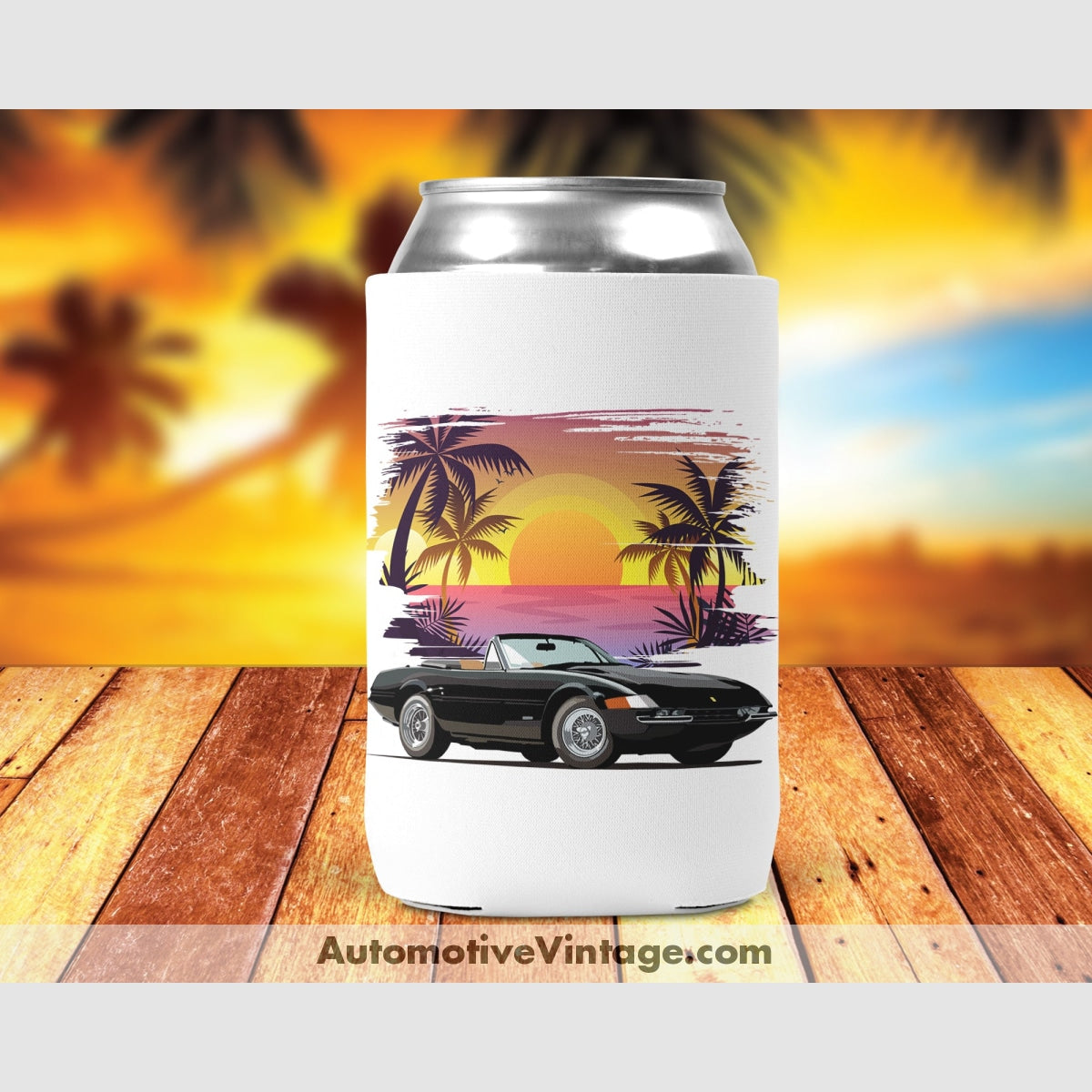 Miami Vice Ferrari Daytona Famous Car Can Cooler