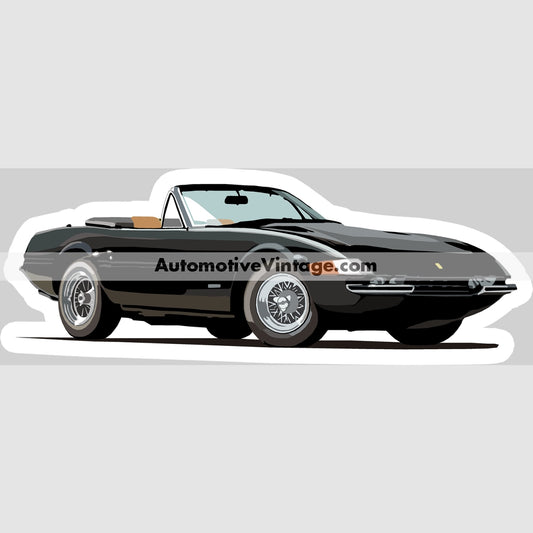 Miami Vice Ferrari Daytona Famous Car Magnet