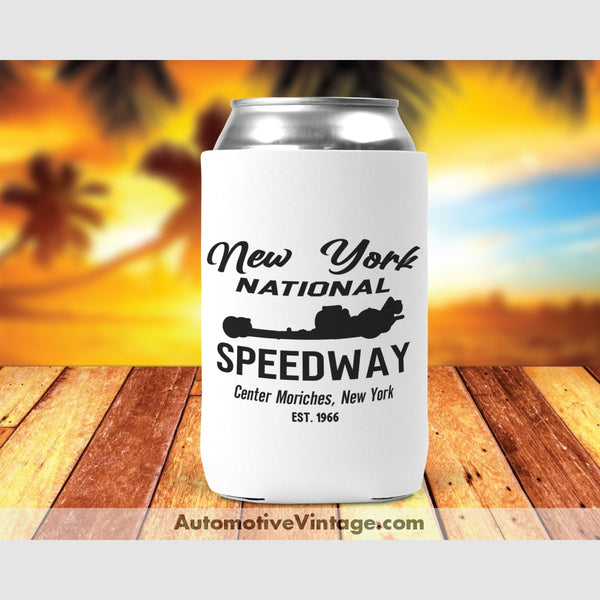 National Speedway Center Moriches New York Drag Racing Can Cooler