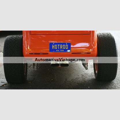 New York 1968 Vintage License Plate Registration Sticker