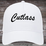 Oldsmobile Cutlass Car Baseball Cap Hat White Model