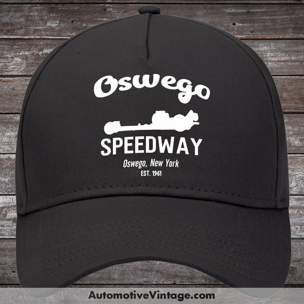 Oswego Speedway New York Drag Racing Hat Black