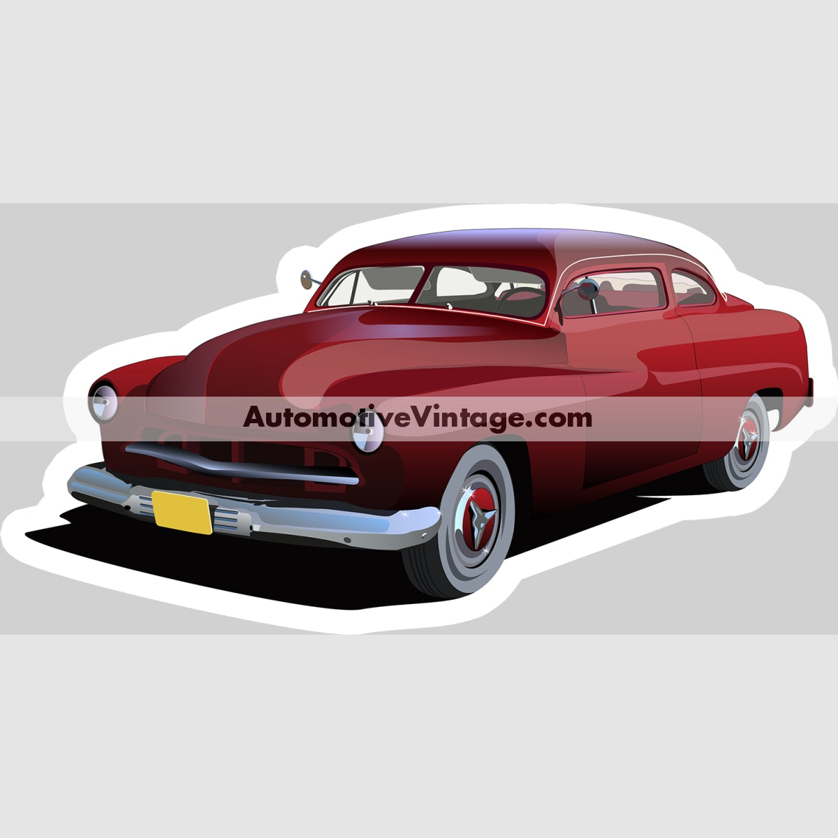 American Graffiti Pharoahs Merc Famous Car Magnet