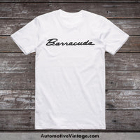 Plymouth Barracuda Emblem Car Model T-Shirt White / S T-Shirt