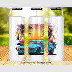 Richard Petty Plymouth Road Runner Famous Car Sunset Drink Tumbler Tumblers
